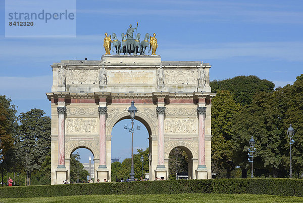 Arc de Triomphe du Carrousel  Paris  Île-de-France  Frankreich