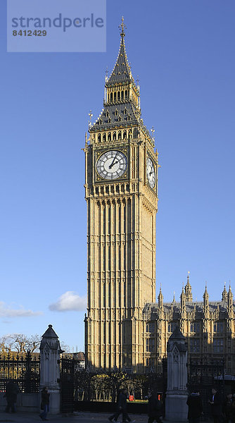 Big Ben oder Elizabeth Tower  London  England  Großbritannien