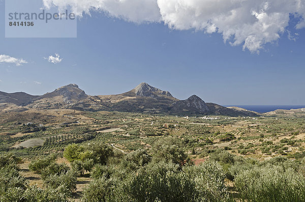 Berglandschaft bei Damnoni  Kreta  Griechenland