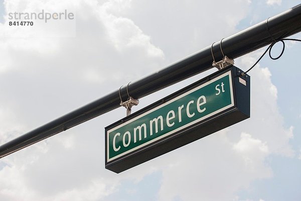 Commerce Straßenschild