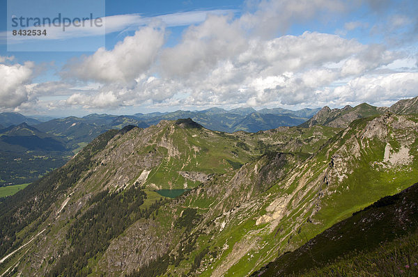 Ecke  Ecken  Panorama  Europa  Berg  See  Natur  Alpen  Bayern  Deutschland  Berglandschaft