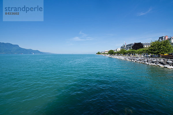 Europa  Sommer  See  Genfer See  Genfersee  Lac Leman  Schweiz