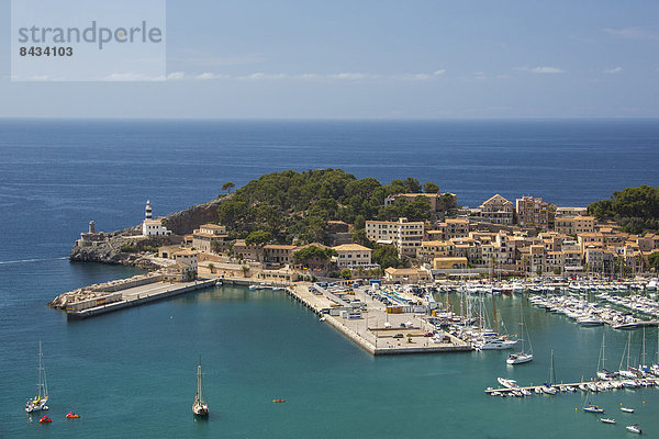 Wasser Hafen Europa Landschaft Reise Großstadt Architektur Jachthafen Insel blau Mallorca Tourismus Spanien