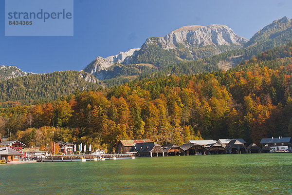 Nationalpark  Wasser  Europa  Berg  Schutz  sauber  See  Schiff  Alpen  Herbst  Bayern  Berchtesgaden  Deutschland  Tourismus  Oberbayern