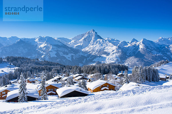 Winter Chalet Amden Schnee Schweiz Tourismus