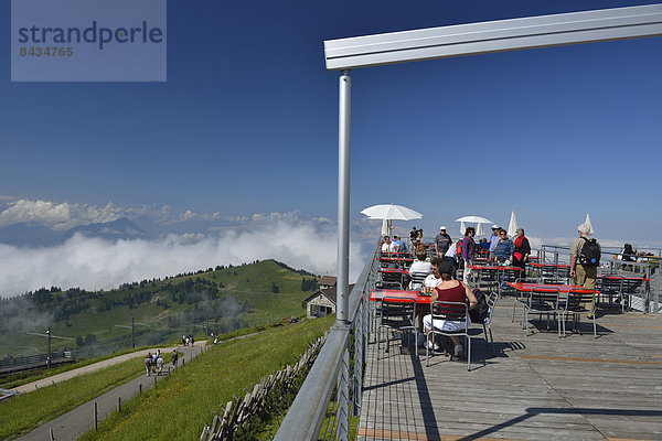 Europa  Berg  Tourist  Terrasse  schweizerisch  Schweiz