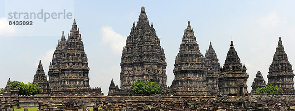 Panorama  Tempel  Asien  Hinduismus  Indonesien  Java  Prambanan