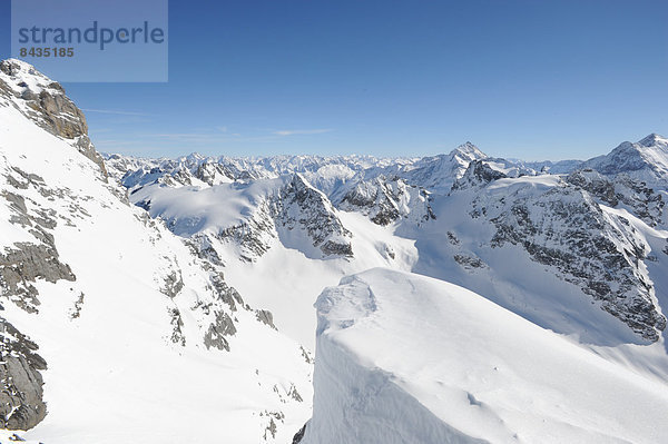 Panorama  Europa  Berg  Winter  Alpen  Schnee  Schweiz