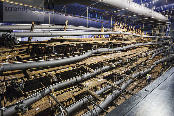 Europa  britisch  Großbritannien  Schutz  Geschichte  Innenaufnahme  Museum  Schiff  Portsmouth  England  Hampshire