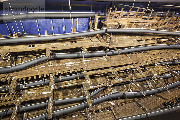 Europa  britisch  Großbritannien  Schutz  Geschichte  Innenaufnahme  Museum  Schiff  Portsmouth  England  Hampshire