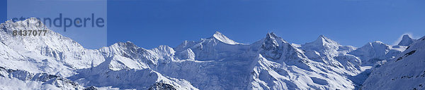 Panorama Europa Berg Winter Alpen Schweiz