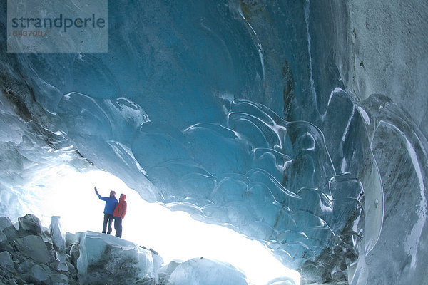 Winter gehen Abenteuer wandern Gletscher