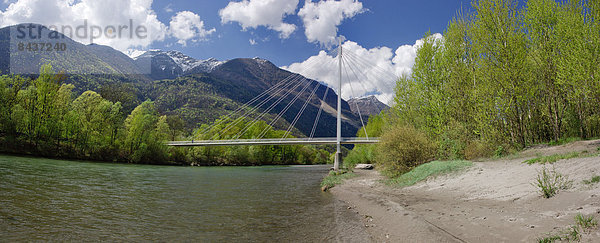 Wasser Europa Brücke fließen Fluss Bach Schweiz Gewässer Südschweiz