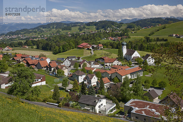 Europa Dorf Larve Schweiz