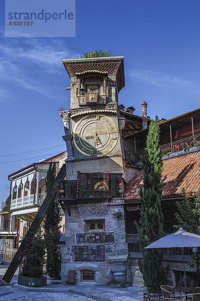 Tiflis  Hauptstadt  Gebäude  Straße  Reise  Großstadt  Architektur  Uhr  Tourismus  Innenstadt  Eurasien