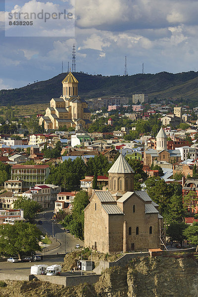 Tiflis  Hauptstadt  Reise  Großstadt  Architektur  Kathedrale  Tourismus  Innenstadt  Eurasien