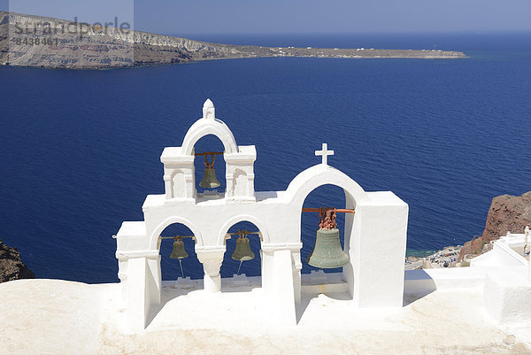 Europa  Kirche  Insel  Sehenswürdigkeit  Griechenland  Santorin  Kykladen  griechisch  Oia  Ia  Thira