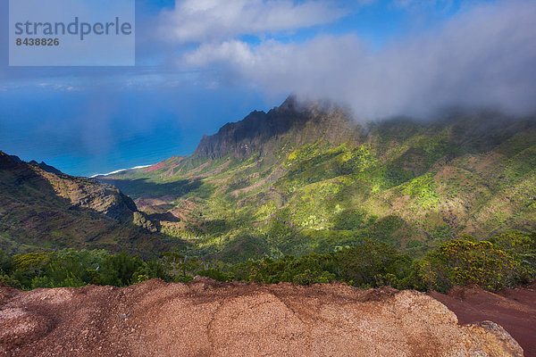 Vereinigte Staaten von Amerika  USA  Amerika  Küste  Meer  Aussichtspunkt  Pazifischer Ozean  Pazifik  Stiller Ozean  Großer Ozean  Hawaii  Kauai