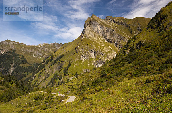 Felsbrocken  Panorama  Europa  Berg  Berggipfel  Gipfel  Spitze  Spitzen  Wolke  Landschaft  Natur  Alpen  Bayern  Deutschland  Oytal  Weg