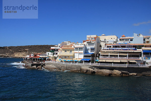 Europa Wohnhaus Gebäude Dorf Kanaren Kanarische Inseln Bucht Spanien Teneriffa