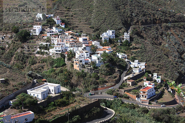 Landschaftlich schön landschaftlich reizvoll Europa Berg Landschaft Kanaren Kanarische Inseln Spanien Teneriffa