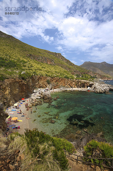 Naturschutzgebiet Außenaufnahme Landschaftlich schön landschaftlich reizvoll Europa Tag Strand Landschaft Küste niemand Meer Insel Italien Mittelmeer Sizilien Süditalien