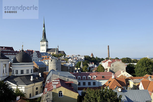 Tallinn Hauptstadt Europa Großstadt Altstadt Ostsee Baltisches Meer Estland