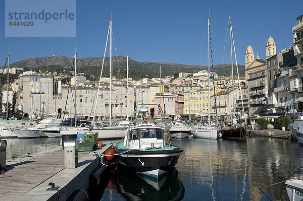 Hafen  Motorjacht  Frankreich  Europa  Boot  Bastia  Korsika  Tourismus