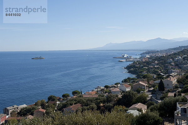 Frankreich  Europa  Meer  Ansicht  Bastia  Korsika