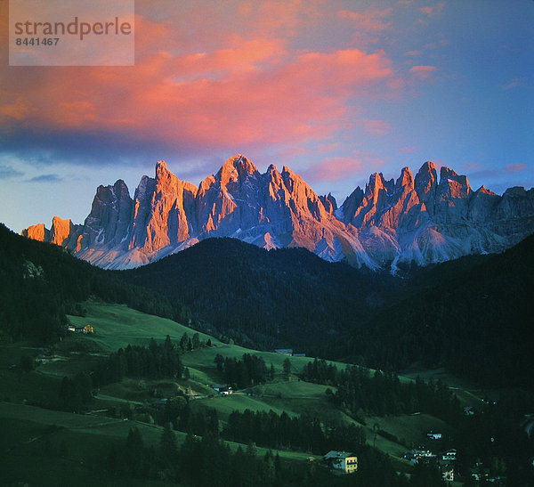 Gebirge  Berg  Dolomiten  Trentino Südtirol  Italien  Stimmung  Gebirgszug