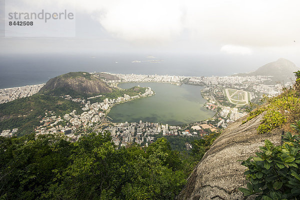 Brazil  Rio de Janeiro  Corcovado  View of the city
