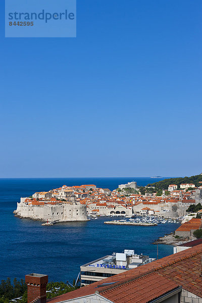 Kroatien  Dubrovnik  Blick auf die Altstadt