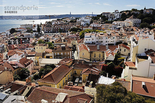Portugal  Lissabon  Alfama  Blick über die Stadt