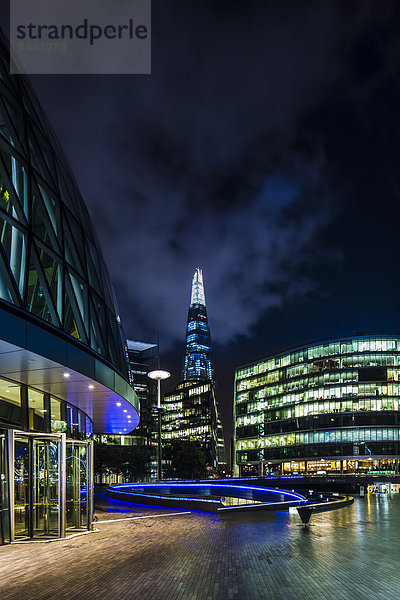 UK  London  view to city hall and The Shard
