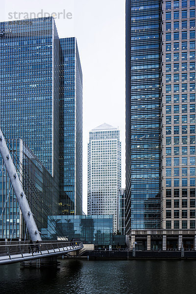 Großbritannien  London  Docklands  One Canada Square Building im Finanzbezirk