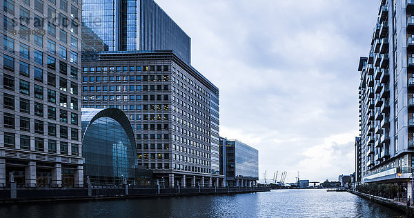 UK  London  Docklands  buildings at financal district