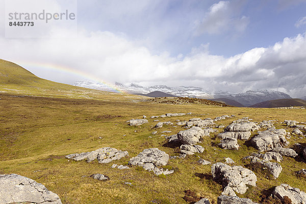 Spain  Pyrenees  Ordesa y Monte Perdido National Park  Canon de Anisclo with Sestrales Aloto and Bajo