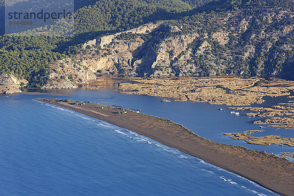 Turkey  Dalyan  Iztuzu beach with Dalyan Delta