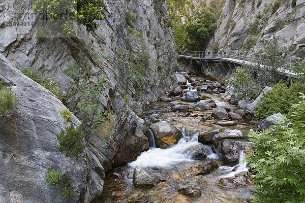 Türkei  Provinz Antalya  Alanya  Taurusgebirge  Sapadere Canyon  Fluss