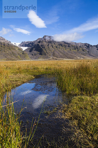 Island  Sudurland  Landschaft