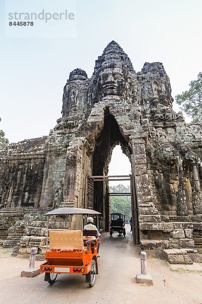 fahren  Eingang  Südostasien  UNESCO-Welterbe  Vietnam  Angkor  Asien  Kambodscha  Süden