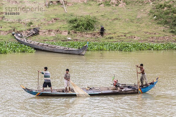 Fluss  Fischer  Südostasien  Vietnam  Asien  Kambodscha