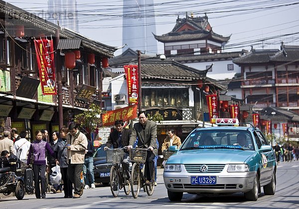 Straße  beschäftigt  Stilleben  still  stills  Stillleben  China  alt  Shanghai