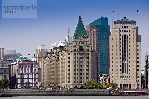 Skyline  Skylines  Ruhe  Hotel  China  nebeneinander  neben  Seite an Seite  Shanghai