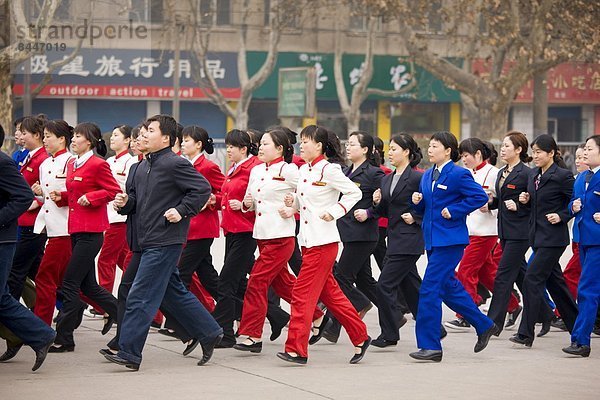 Morgen  üben  Personalwesen  Geschichte  Boden  Fußboden  Fußböden  Museum  China  Xian