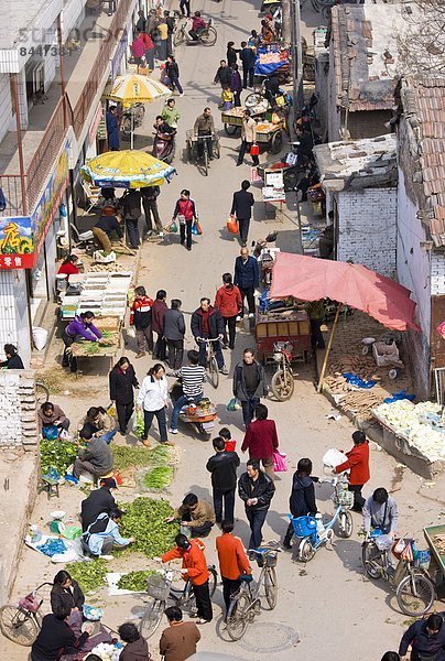 Stadtmauer  sehen  Tradition  Straße  chinesisch  China  Markt  Xian