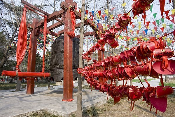 Morgen  Wunsch  binden  Gebet  grüßen  fünfstöckig  Buddhismus  China  Glocke  Xian