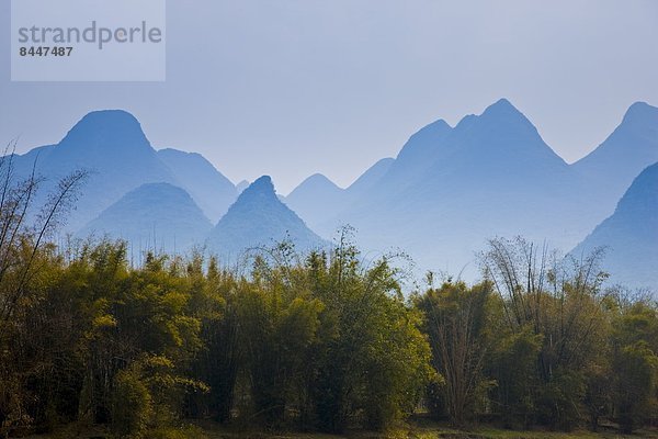 entfernt  Berg  Anordnung  China  Guilin