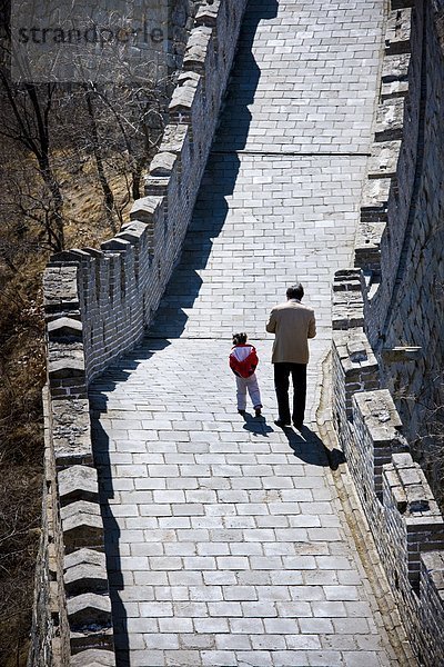 Wand  Menschlicher Vater  Tochter  groß  großes  großer  große  großen  China