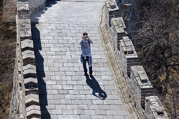 Fotografie  nehmen  Wand  Tourist  groß  großes  großer  große  großen  China  antik